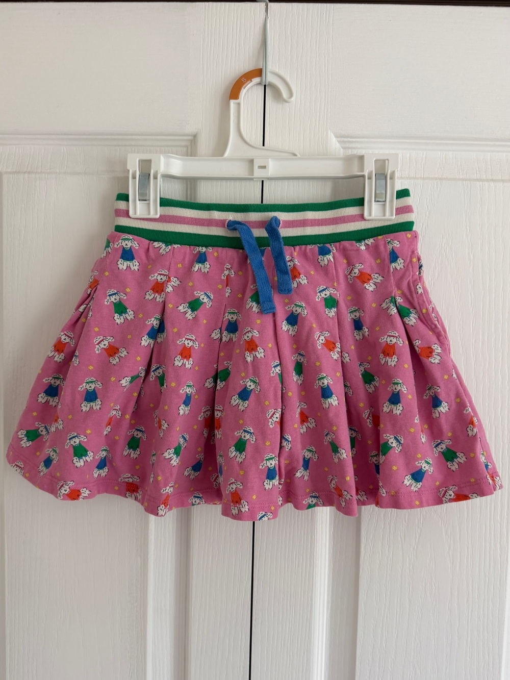 Mini Boden Pleated Jersey Skort 7-8y